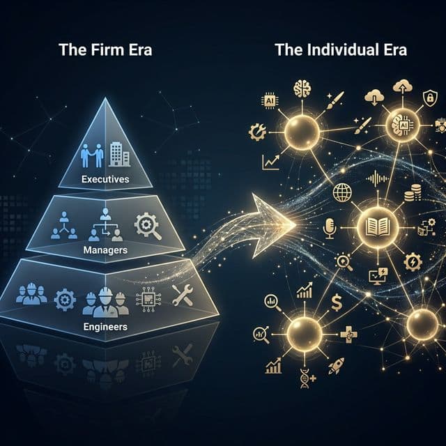 The shift from firm-based to individual-based economic organization